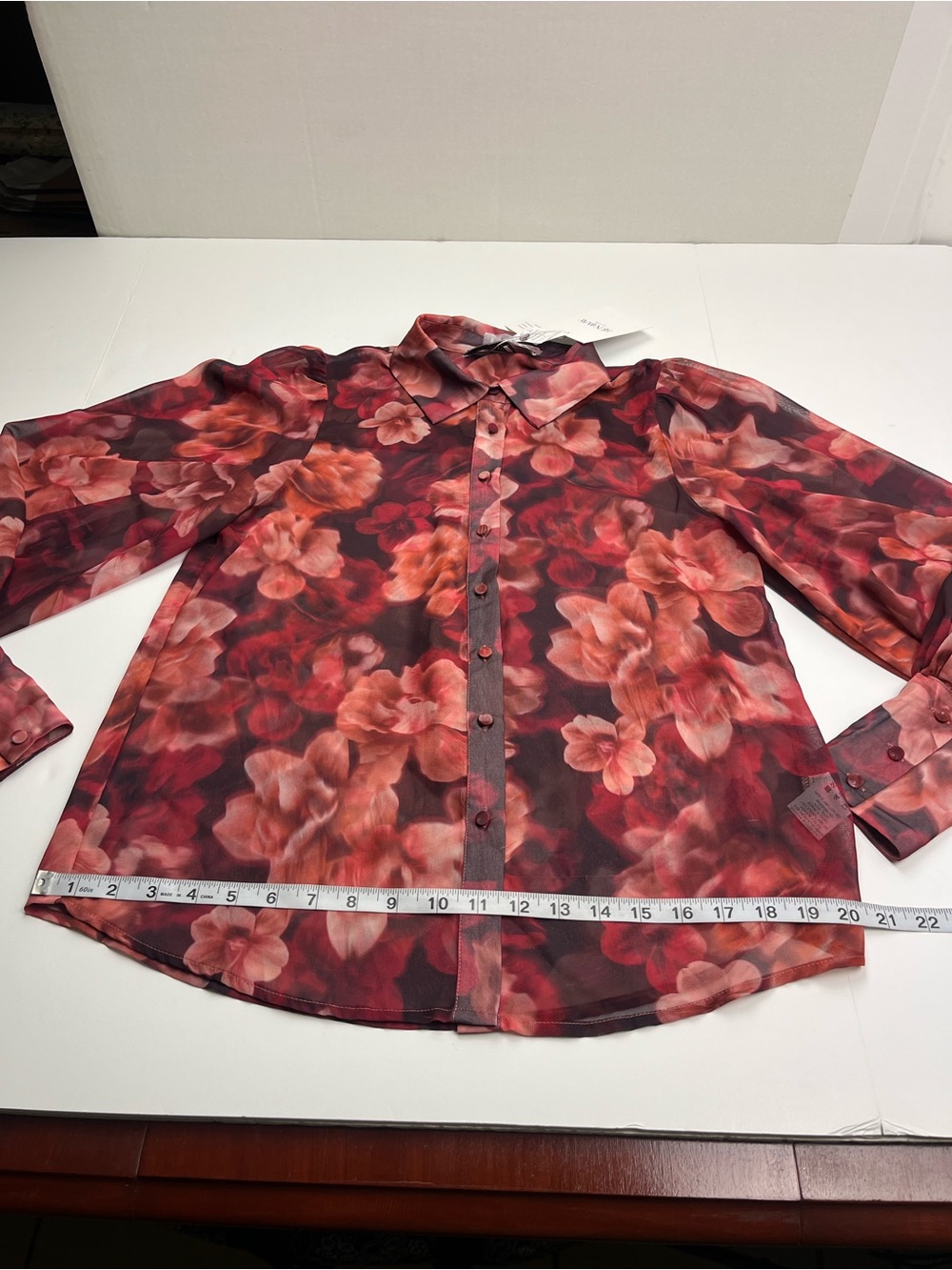 Runaway the Label Fleetwood Blouse Josephine Print Floral Women Small NEW *FLAWS - Picture 9 of 14